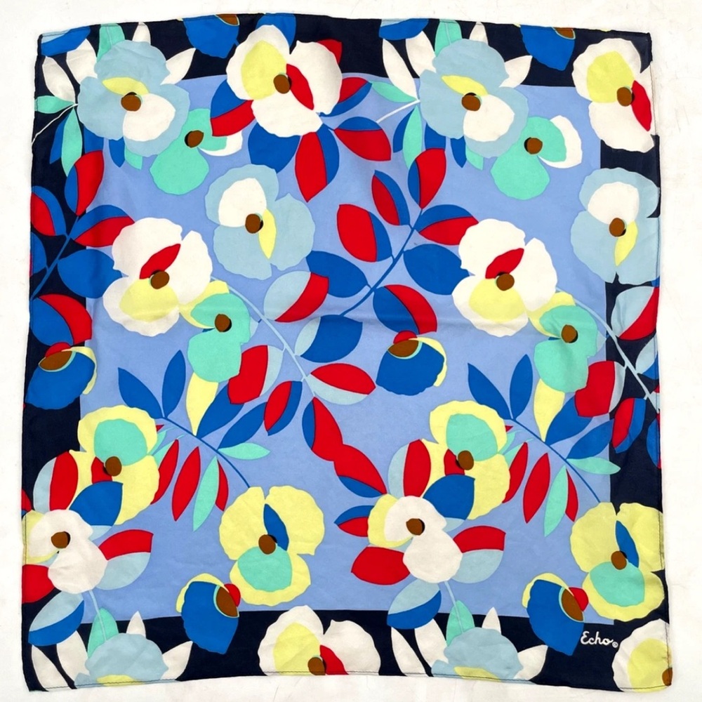 NWT Echo Women’s Silk Floral Multicolor Scarf